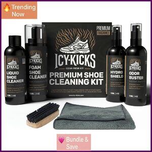 6-in-1 Sneaker Cleaning Kit with Foam Cleaner, Water Repellent, Odor Eliminator